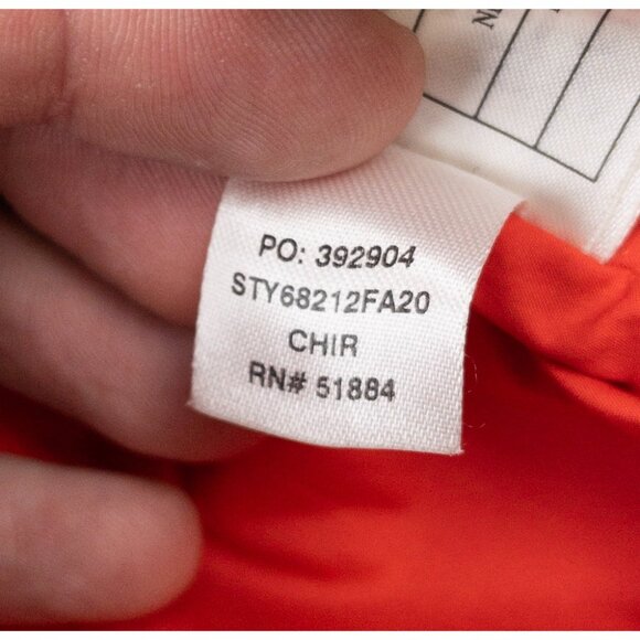 Patagonia Hi-Loft Down Sweater Hoody Jacket Girl's Large 12 Youth Burgundy 68212 - Picture 9 of 16